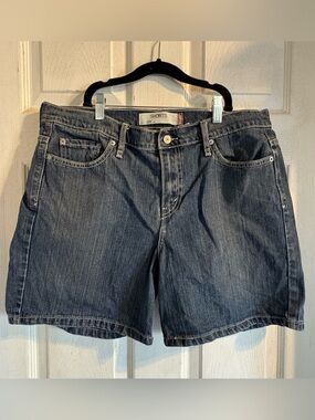 Levis 515 Womens Shorts Sz 14 Blue Classic Denim Casual Summer Everyday Mid Rise